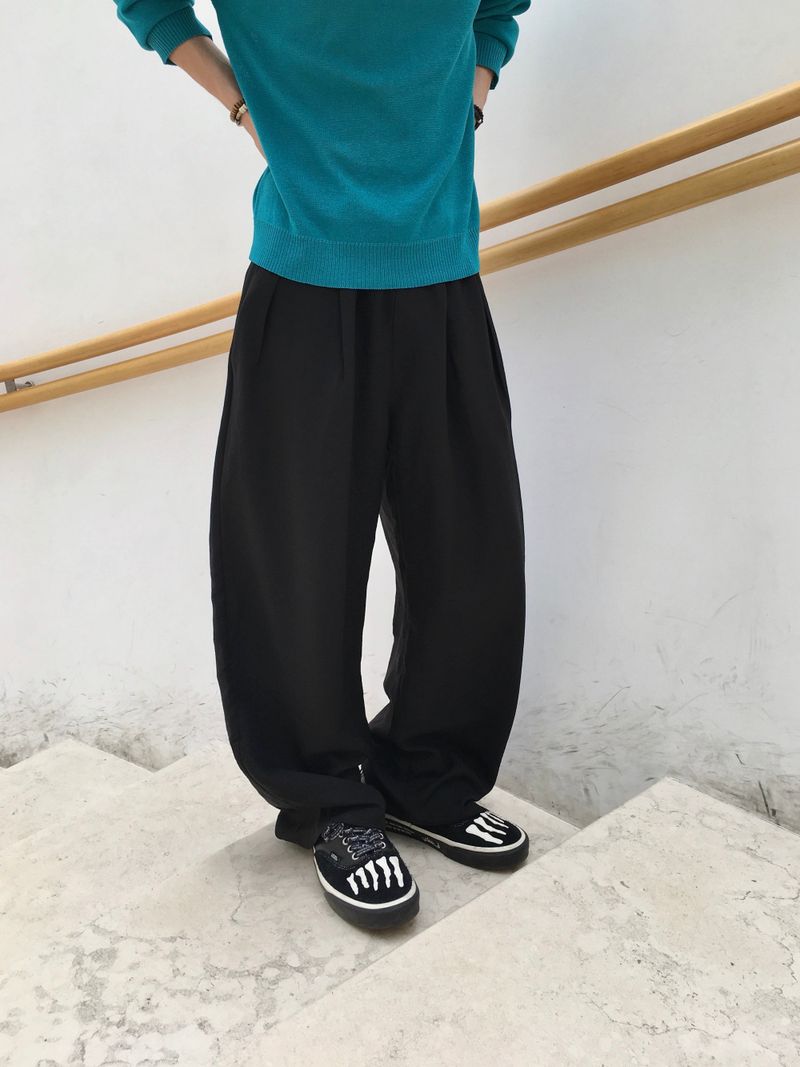 Ove Belted Linen Curved Pants 2C