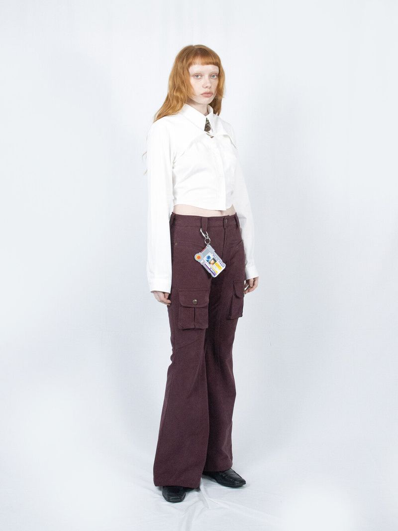 Crop Double Collar Shirts (White)