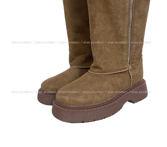 Maxi zip up long ugg boots