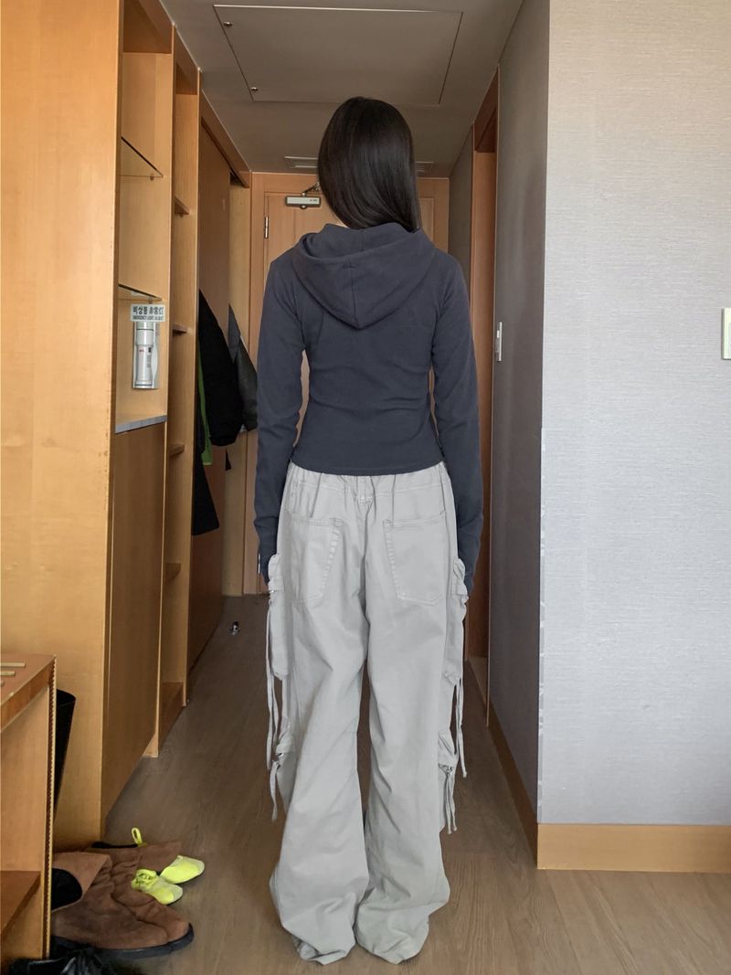  LINE HOOD HALF ZIP-UP