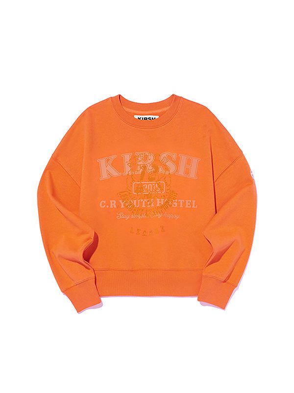 UNI VINTAGE GRAPHIC SWEATSHIRT [MELANGE ORANGE]