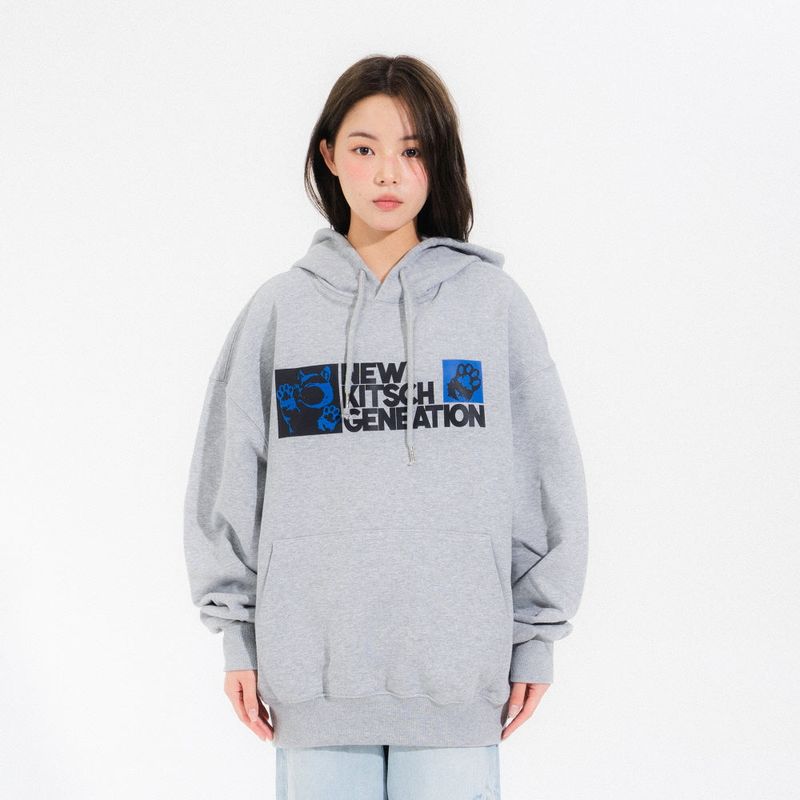NEWKITSCH(ニューキッチジェネレーション)の「CLEAR GLASS HOOD TEE-MELANGE(Tops)」