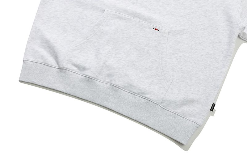 RECENT LOGO HOODIE_LIGHT GREY
