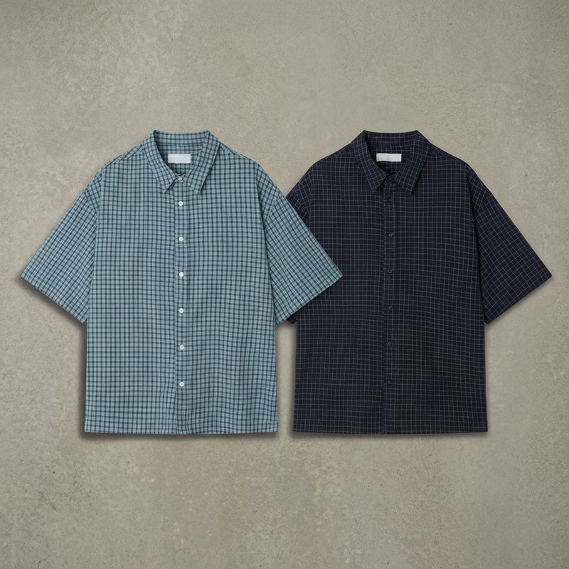 Relaxed Check Short Sleeve Shirt