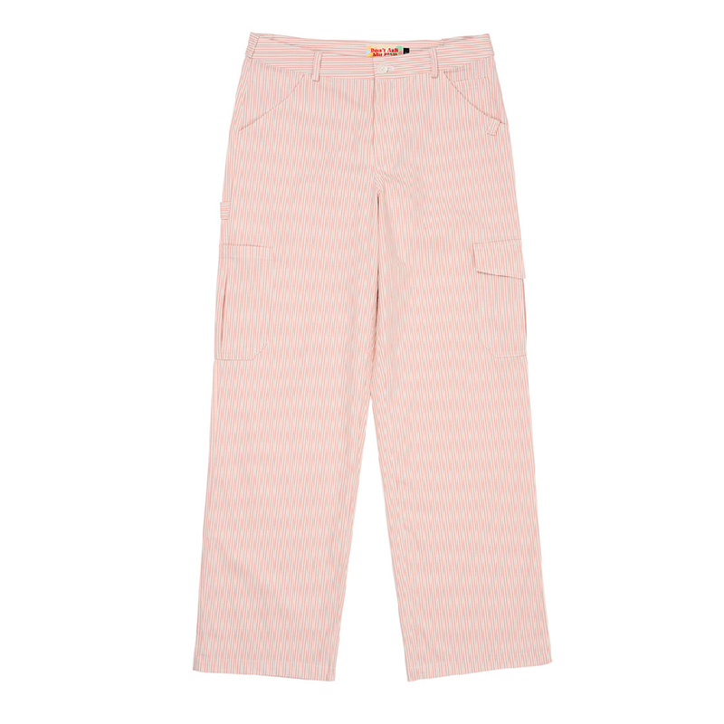 Don't Ask My Plan (DAMP)(ドントアスクマイプラン)の「STRIPE CARGO PANTS_PINK(Pants)」