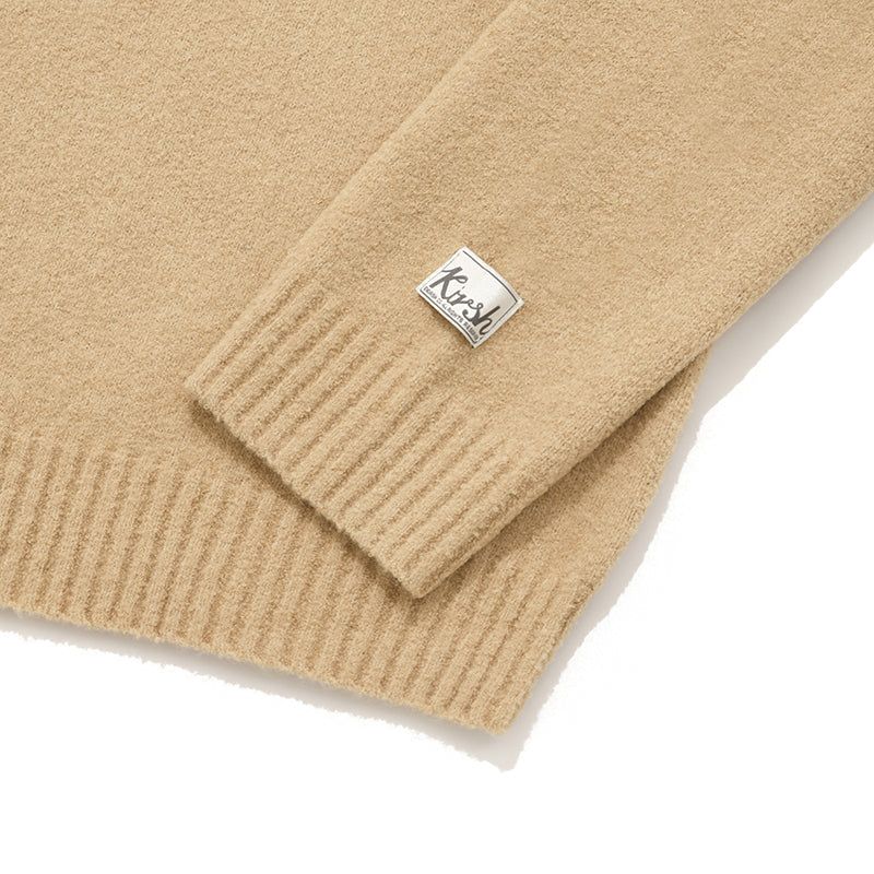 MONO CHERRY MEN COLLAR KNIT[SAND]
