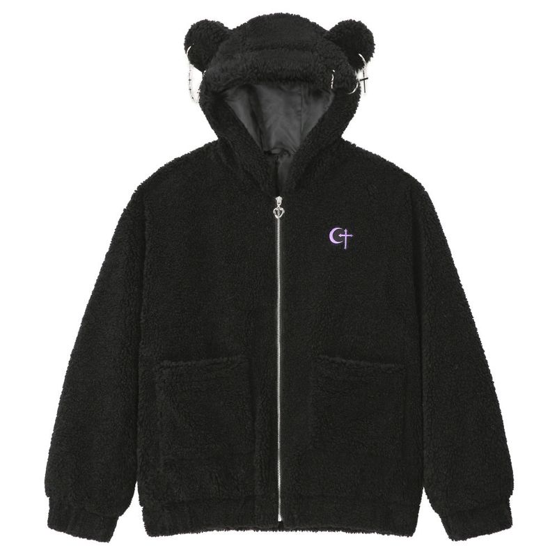 CLUT STUDIO(クラットスタジオ)の「0 1 punk bear fleece jacket - BLACK(Jackets/Outerwear)」