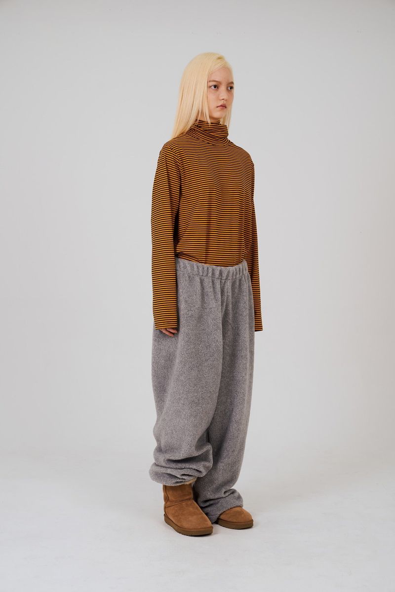 COLOR POP TURTLENECK T-SHIRTS - MUSTARD