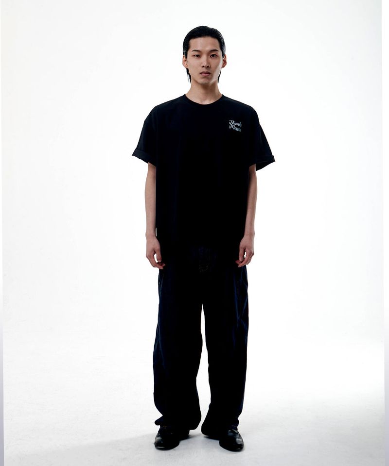 HANDWRITTEN COWBOY TSHIRT-BLACK