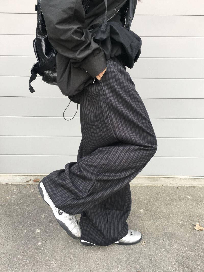 Paul Stripe Banding Slacks (2c)