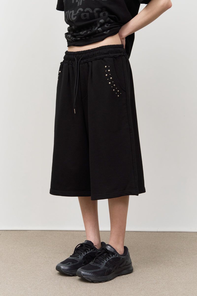 Mayer Stud Bermuda Pants (2color)