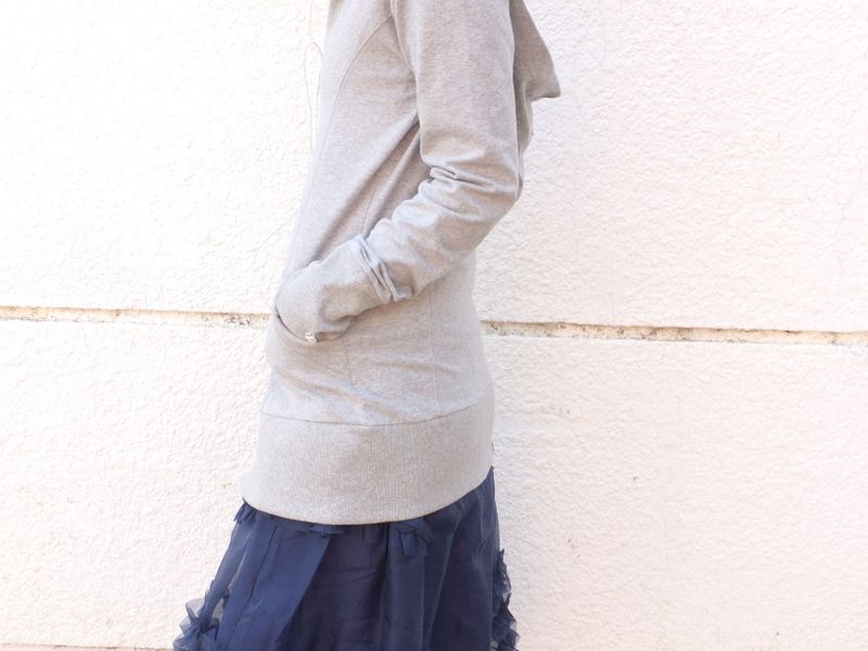 frilling Sheer skirt