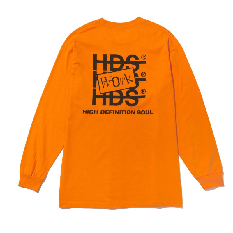 WORK LS TEE - ORANGE