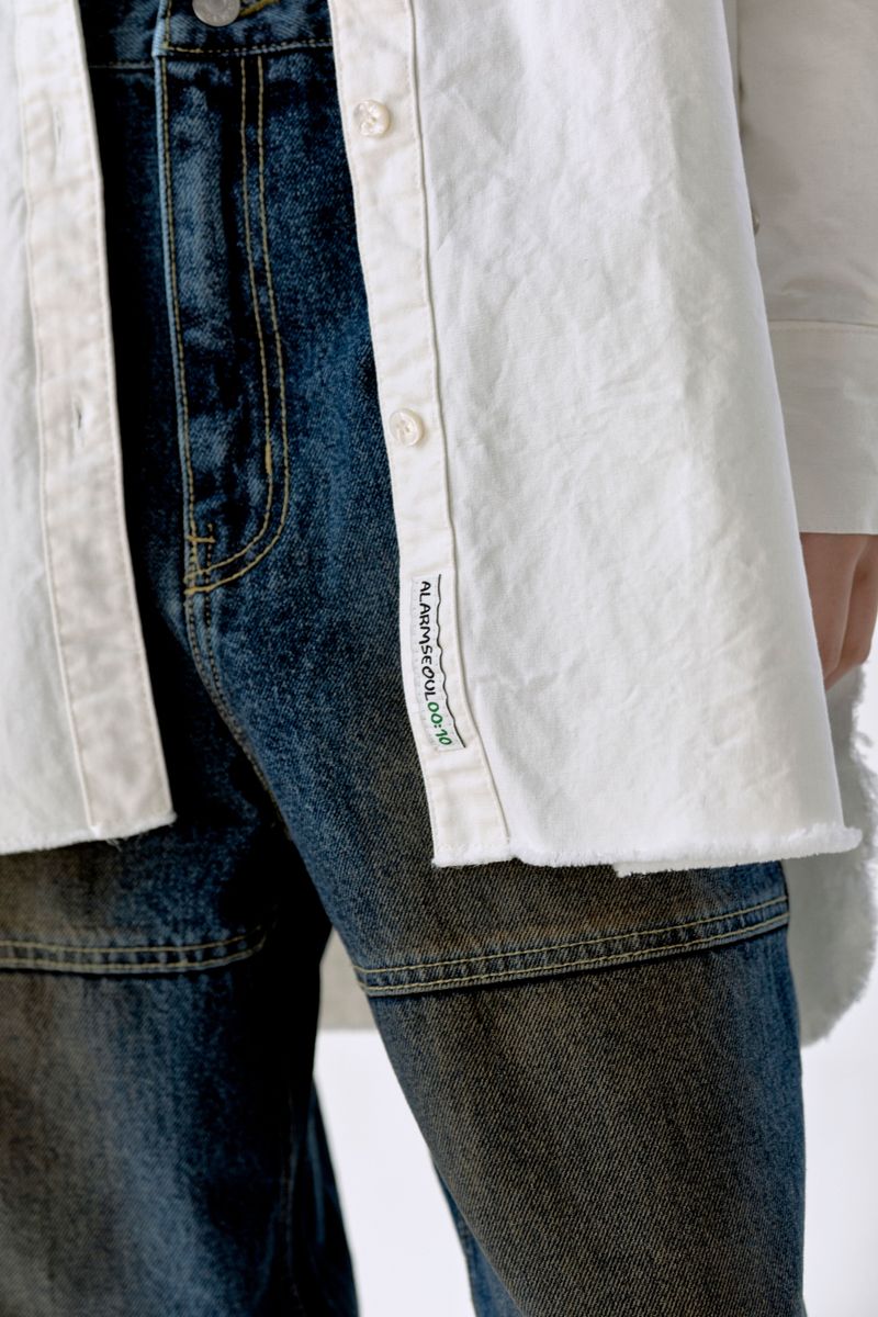 ALARM LINE DENIM PANTS_WOMAN