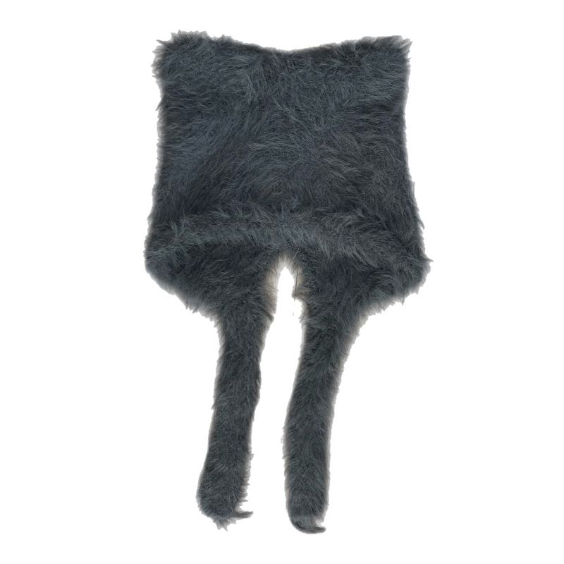 Meow Angora Cat's Tail Knit Beanie