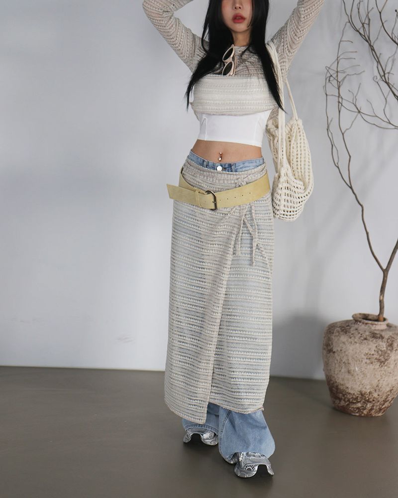 suede wide belt