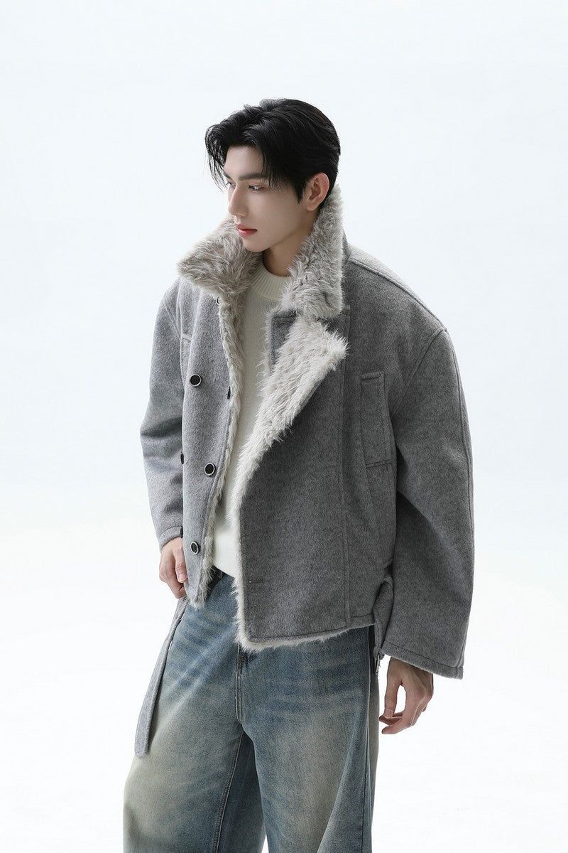 TURNTIDE（ ターンタイド）の「Double Breasted Fur Collar Jacket（Jackets/Outerwear）」