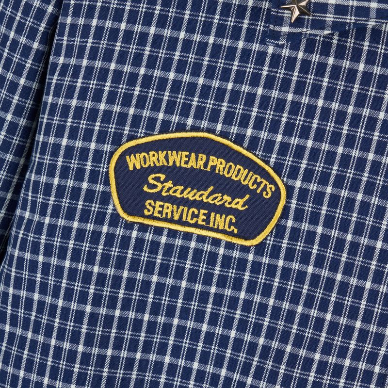 Bluesf  Two way Checkered Short Blouson