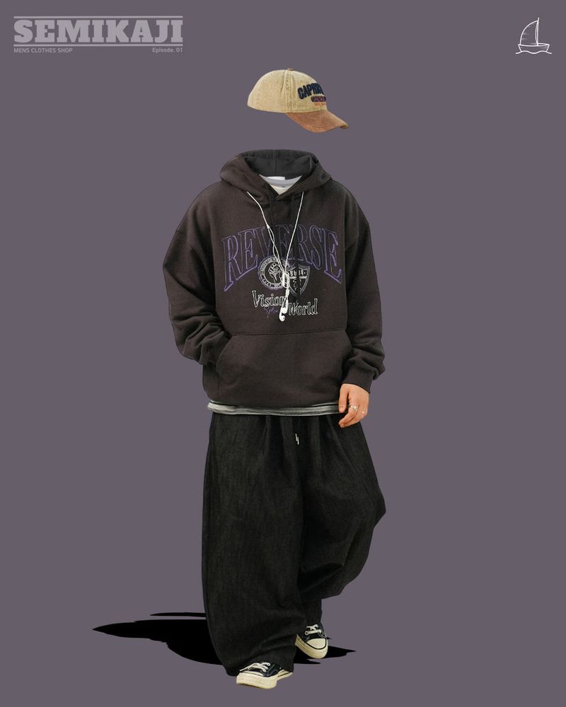 LU Reverse Printing Overfit Hoody