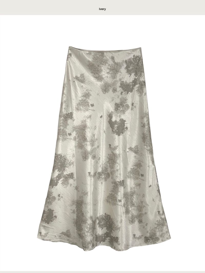 ariel satin brush maxi sk