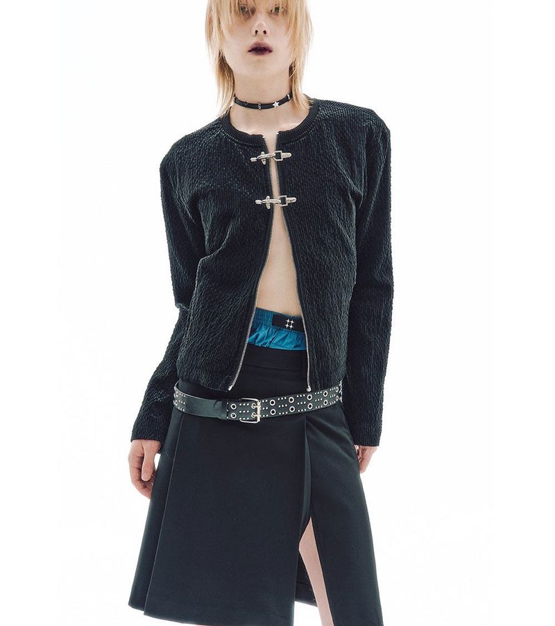 SLIDERLESS ZIP CARDIGAN