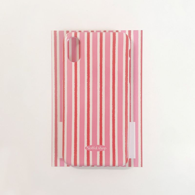Pink stripe case(glossy)