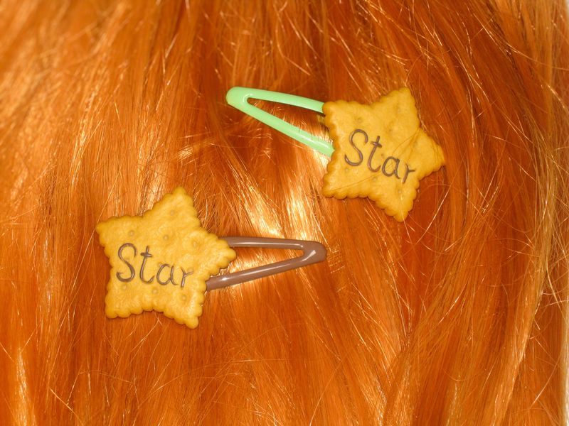 cookie hair pin (set)