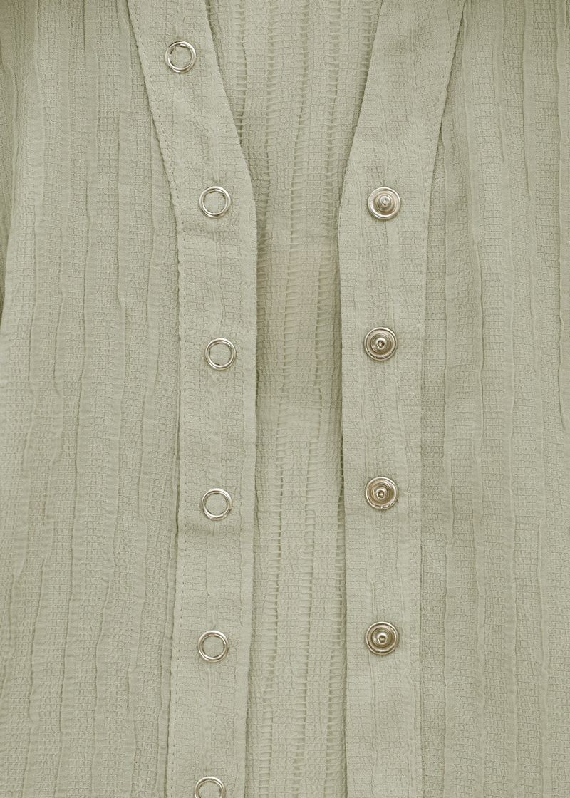 [MADE] Elsob Button Pleated Blouse