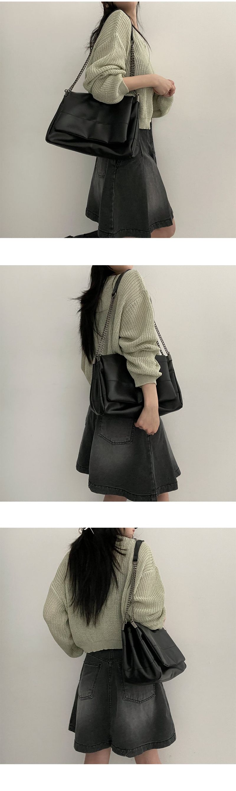 Lael Vintage Leather Flip Shoulder Bag
