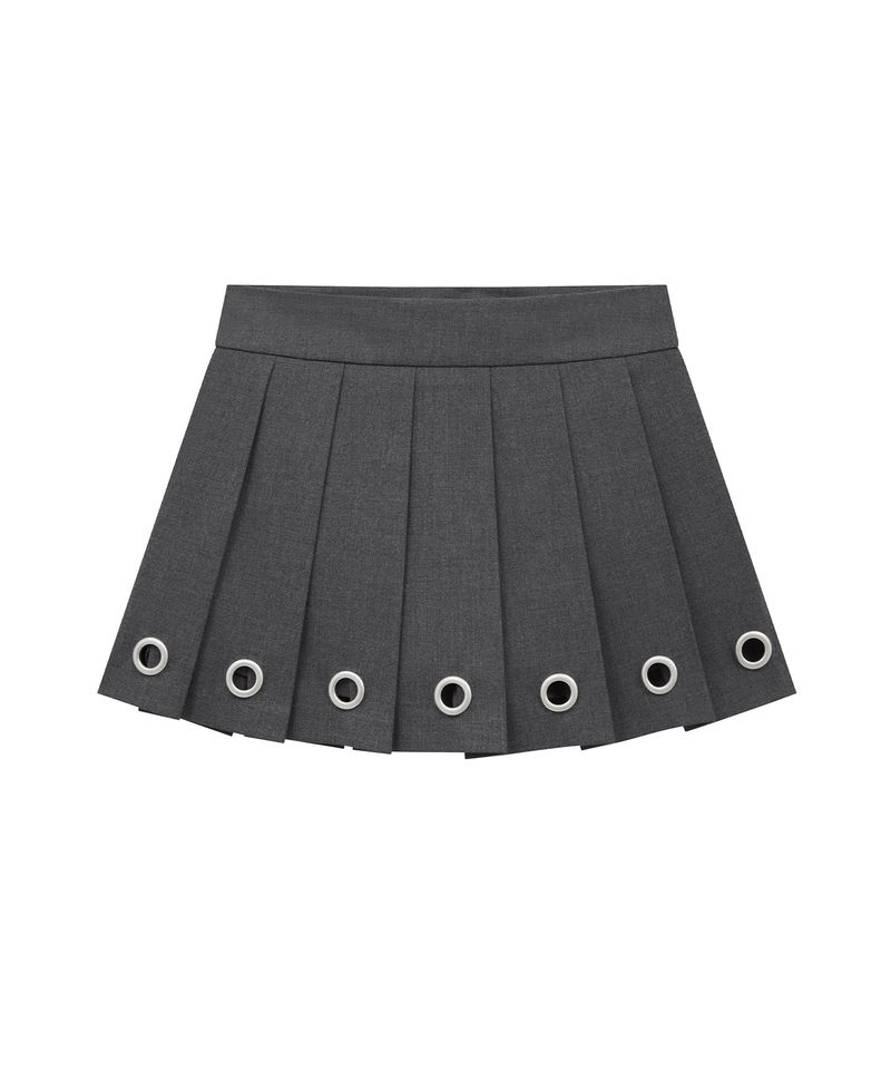 MIDNIGHT MOVE（ミッドナイトムーブ）の「eyelet skirt (grey)（Skirts）」