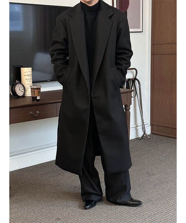 [F/W] Basic robe long coat(2color)
