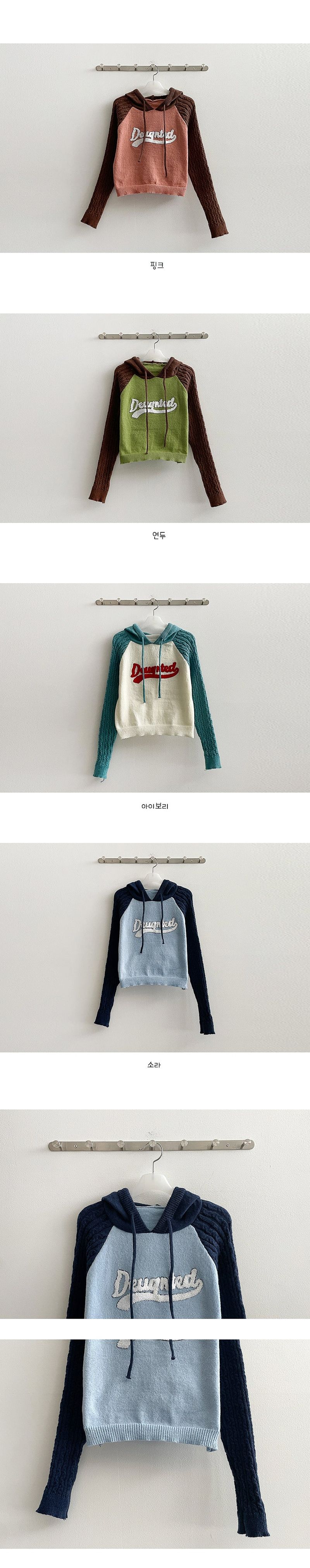 Earl's Colored Twisted Hooded Knitwear