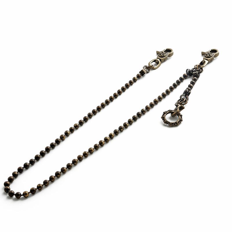 SVC-519 Antique Gold Dog Tag Basic Fashion Keychain