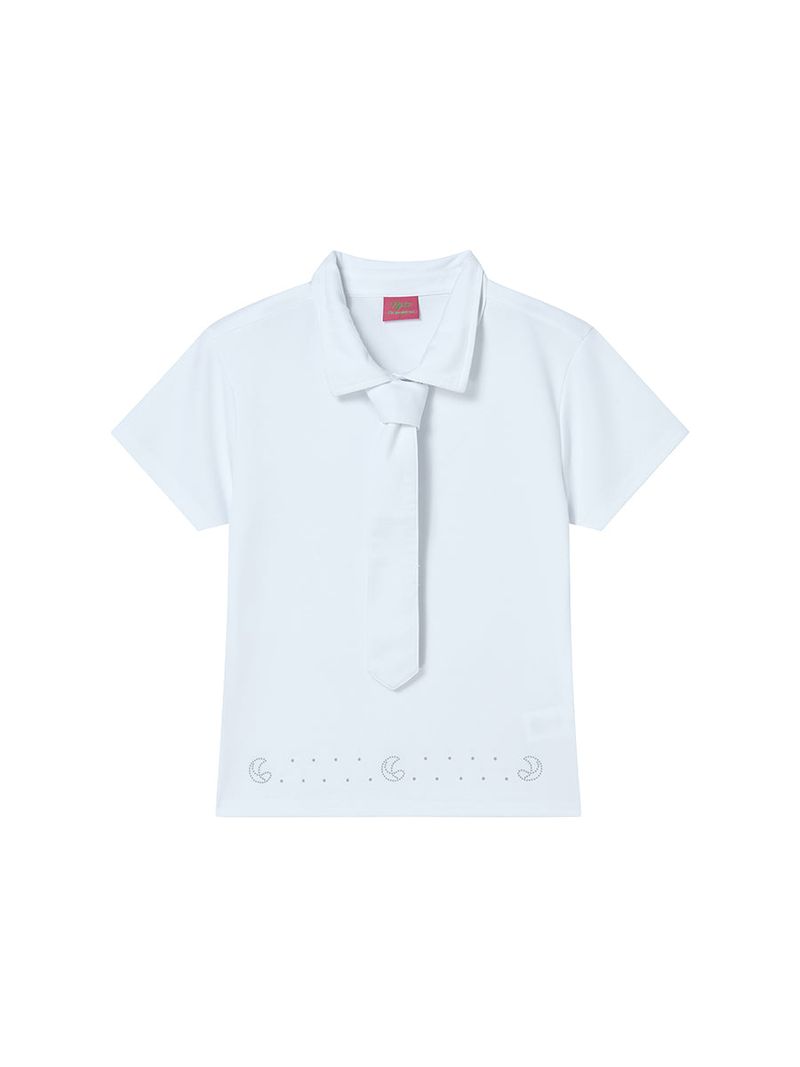 TIE PIQUE SHIRT WHITE