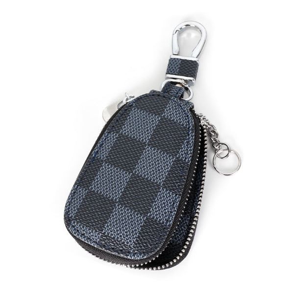 Leona Check Pocket Keyring