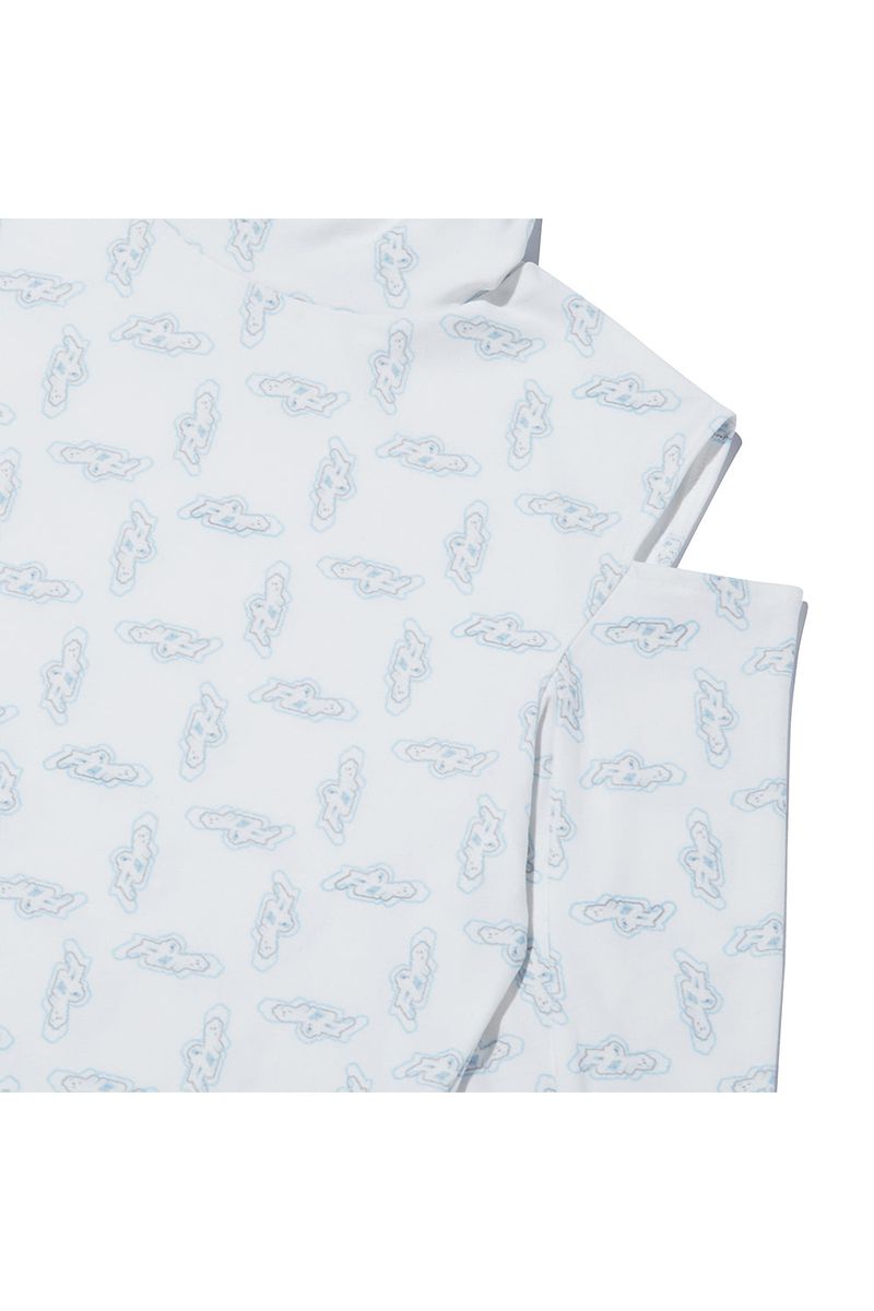 FLIP Pattern Turtleneck_White