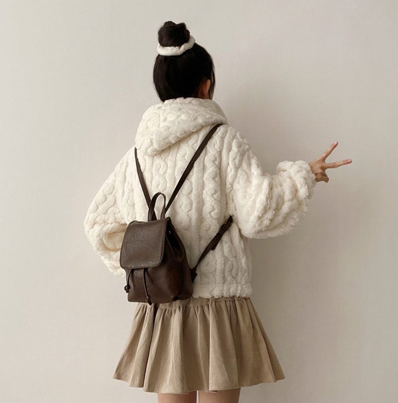 Polen corduroy flared miniskirt