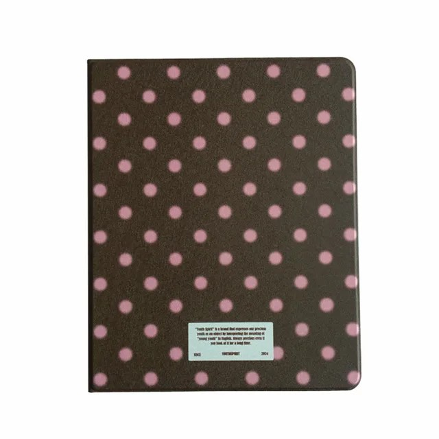 Dot brown pink ipad case