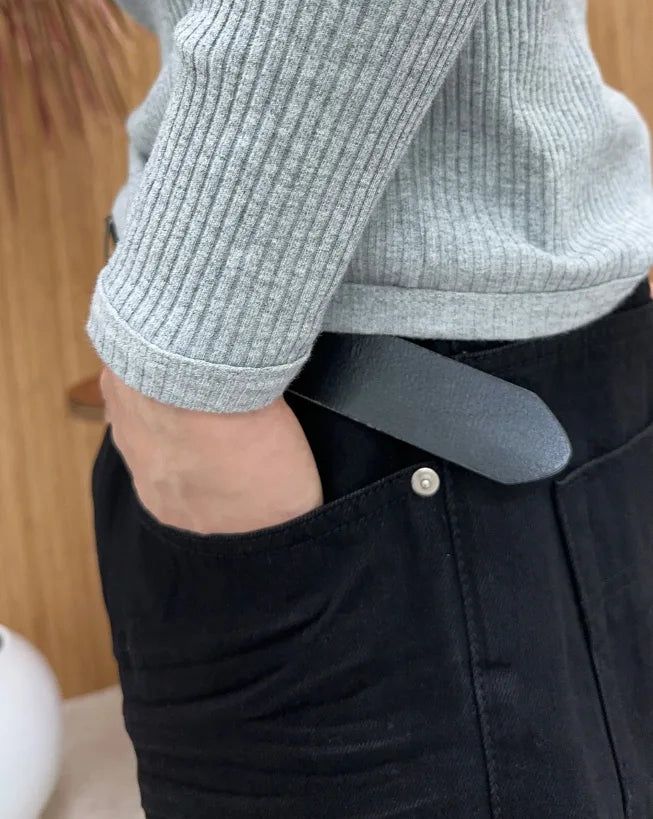 Dopa Muscle-Fit Ribbed Long-Sleeve Top