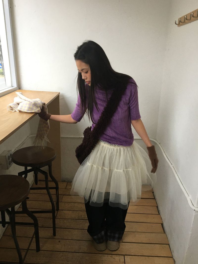 Swan Chiffon Skirt (2 Colors)