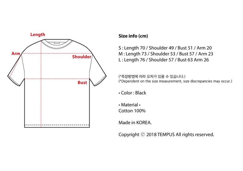 SPACE BEAR BIG LOGO T-SHIRTS [PURPLE]