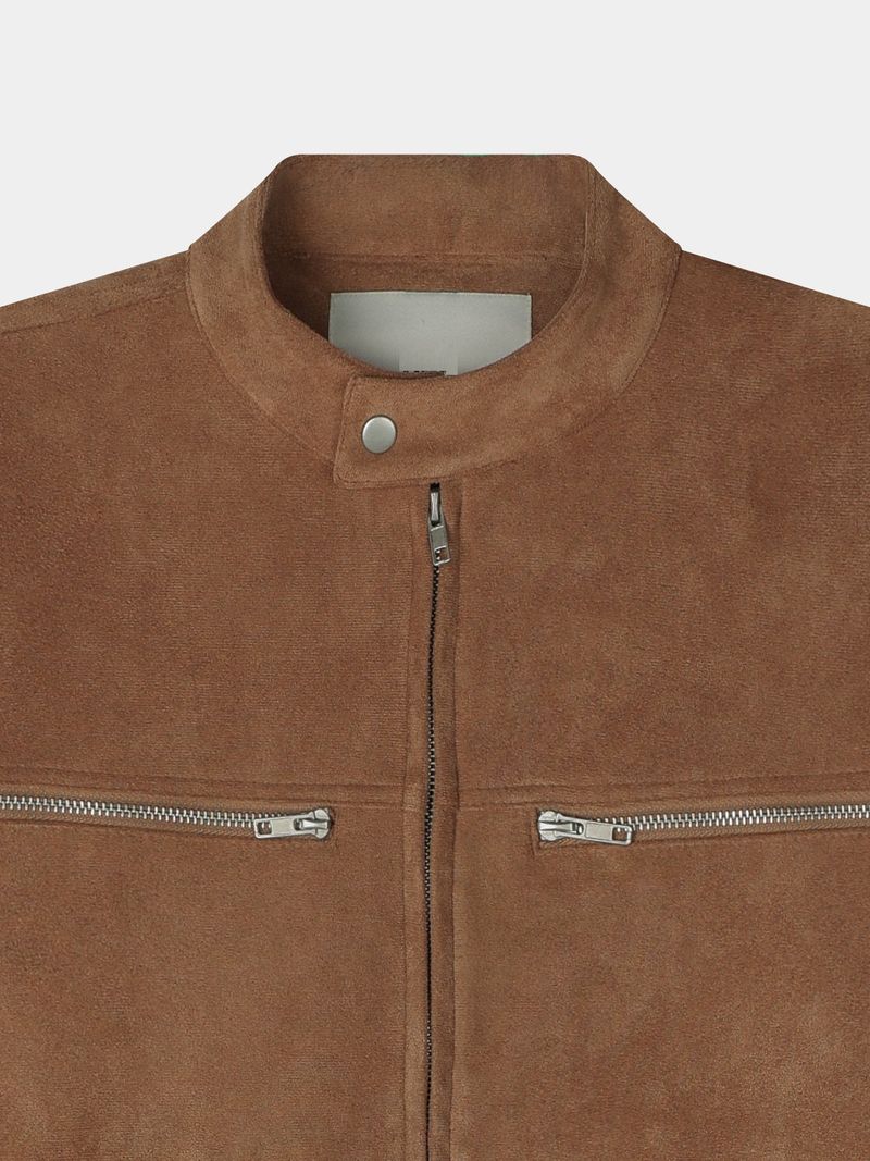 Owen knitwear suede jacket