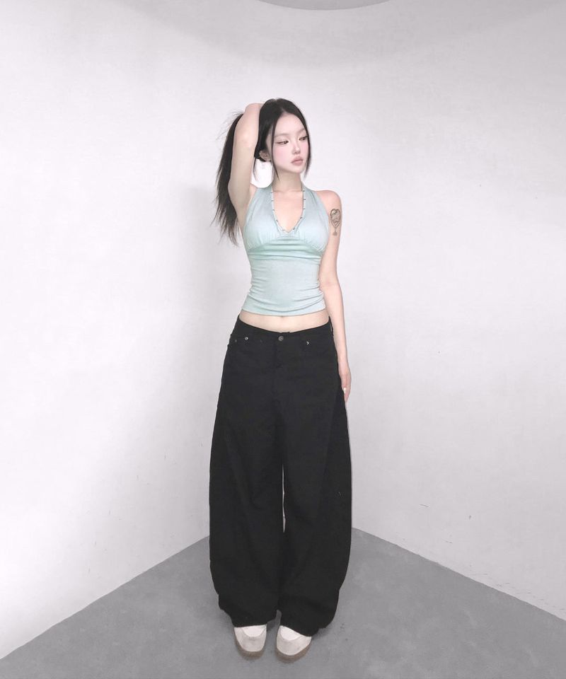 stud halter top (4colors)
