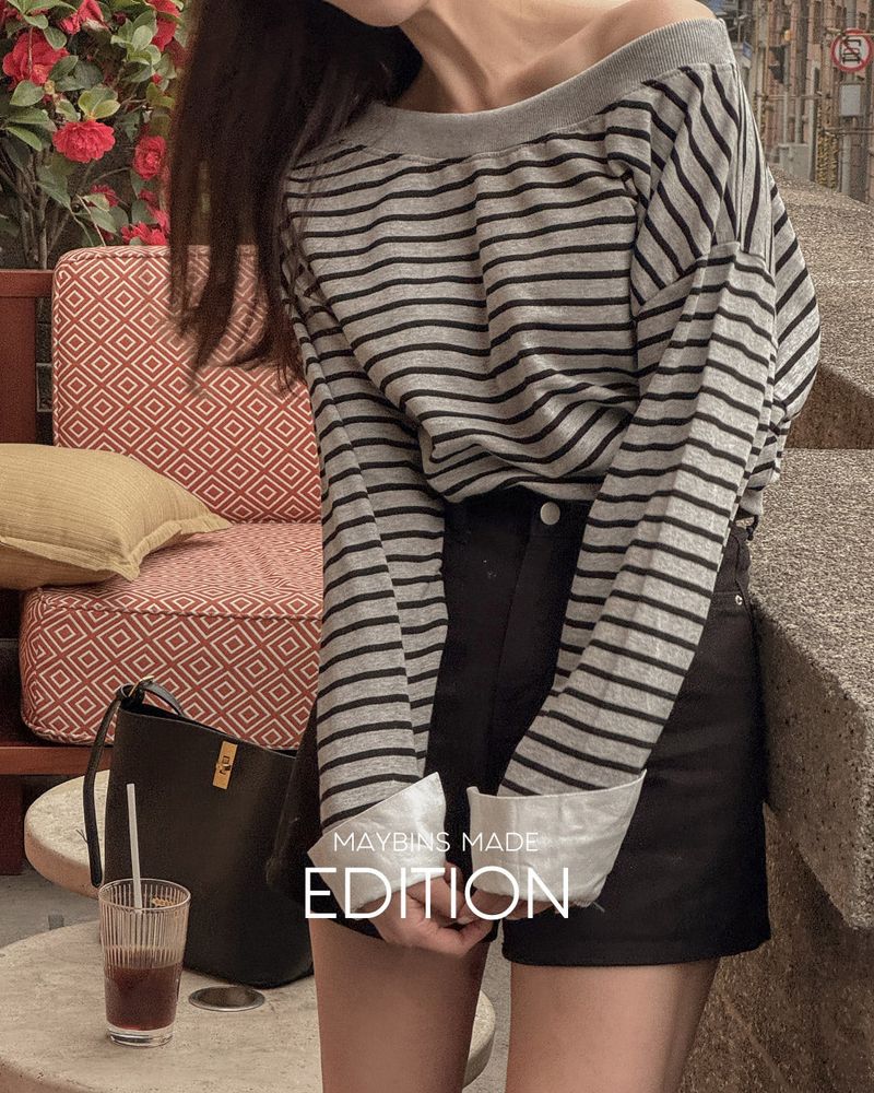 [MADE] Muen Stripe Sweatshirt