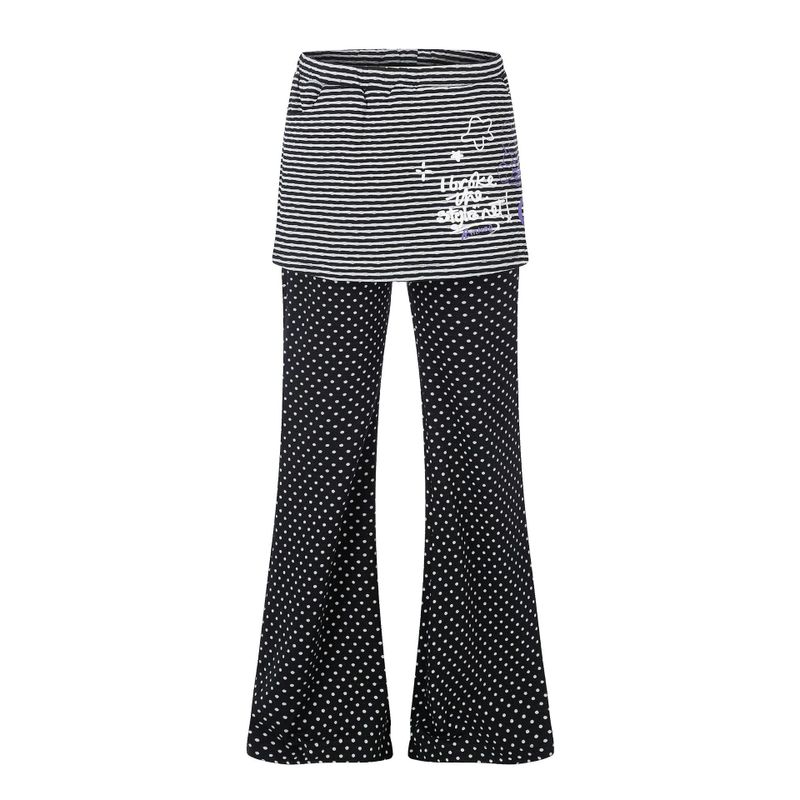 Mina Layered Dot Flare Pants