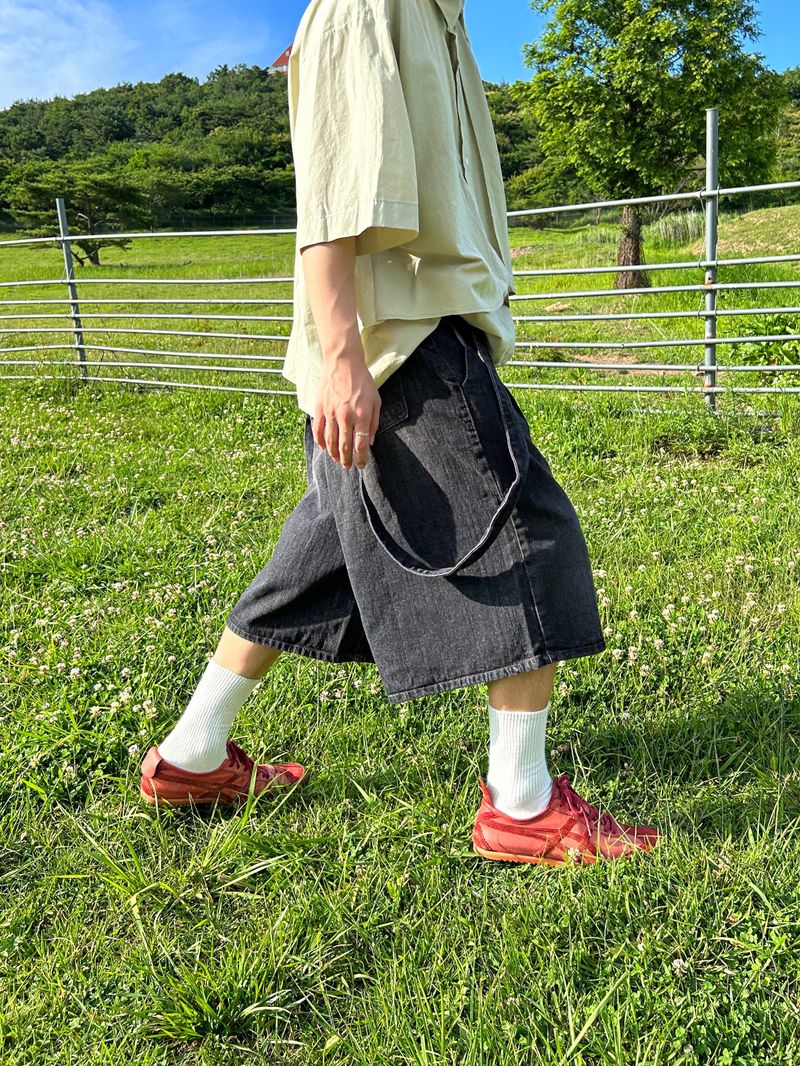 strap bermuda denim PT -2C