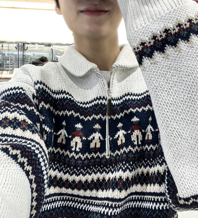 Hugo Wool Half-zip Knit