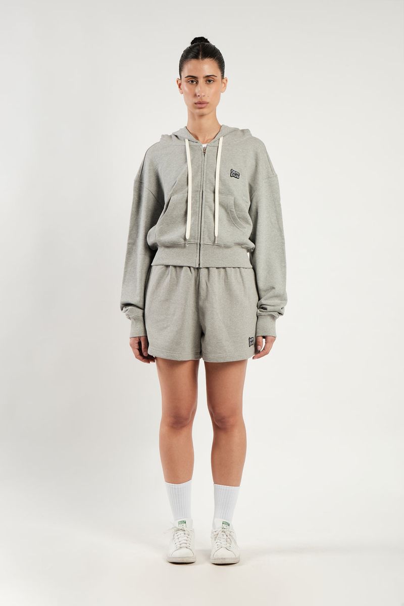 TEMPUS PATCH SHORT PANTS [GREY MELANGE]