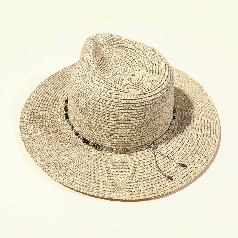2way vintage stone cross panama hat