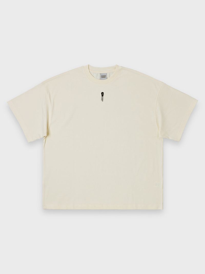 バラクラバロゴTシャツ - クリーム